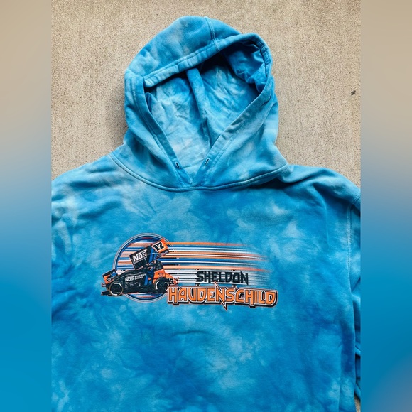 Vintage Sprint Car Racing Hoodie 2XL Tye Dye Y2K - Picture 3 of 9